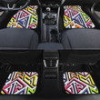 Multicolor Grunge Graffiti Geometric Shapes All Over Print All Over Print Car Floor Mats