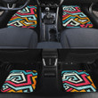 Zigzag Rainbow Lunarable Tribal Seamless Pattern All Over Print Car Floor Mats