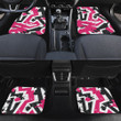 Pink Color Grunge Graffiti Geometric Shapes All Over Print All Over Print Car Floor Mats