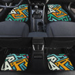 Hot Colors Grunge Graffiti Geometric Shapes All Over Print All Over Print Car Floor Mats