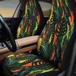 Multicolor Monster Leaf And Tropical Leaves All Over Print Car Seat Cover