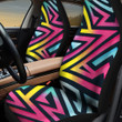 Pink Ombre Grunge Graffiti Geometric Shapes All Over Print All Over Print Car Seat Cover