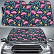 Pinky Amaryllis Flower Theme All Over Print Car Sun Shades Cover Auto Windshield