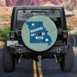 Rustic Missouri Flag Don't Mess With Missouri Mint Green Theme Printed Car Spare Tire Cover