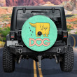 Dog Dunny Caricature Animal Lovers Shaggy Dog Mint Theme Printed Car Spare Tire Cover
