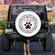 Paw Print Save Help Pets Care Love Animals White Theme Printed Car Spare Tire Cover