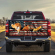Foxs USA Flag Truck Tailgate Decal Car Back Sticker