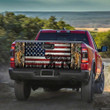 Tiger Silhouette USA Flag Truck Tailgate Decal Car Back Sticker