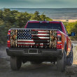Lion Silhouette USA Flag Truck Tailgate Decal Car Back Sticker