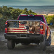 Mooses Picture USA Flag Truck Tailgate Decal Car Back Sticker