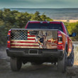 Kangaroos Picture USA Flag Truck Tailgate Decal Car Back Sticker
