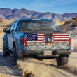 US Coast Guard Veteran Eagle USA Flag Truck Tailgate Decal Car Back Sticker
