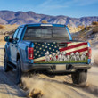 Dalmatian Dogs USA Flag Truck Tailgate Decal Car Back Sticker