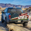 Westie Dogs USA Flag Truck Tailgate Decal Car Back Sticker