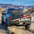 Chihuahua Dogs USA Flag Truck Tailgate Decal Car Back Sticker