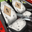 Center Bee And Moon Sun Plant Pattern Car Seat Covers