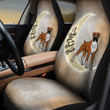 Boxer Puppy Love You To The Moon And Back Car Seat Covers