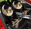 Couple Cow Back To The Moon Car Seat Covers