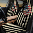 America Flag Sunflower Pattern Artist Car Seat Cover