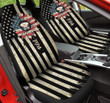 America Flag Sunflower Pattern Pilot Car Seat Cover