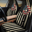 America Flag Sunflower Pattern Train Driver Car Seat Cover