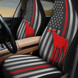 Okapi Inside America Flag Red Car Seat Cover
