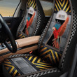 Macaw Inside Key Hole Pattern Car Seat Cover