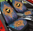 French Bulldog Golden Vintage Pattern Car Seat Cover