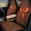 Phoenix Flower Leather Pattern Car Seat Cover