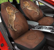 Lion Flower Leather Pattern Car Seat Cover