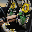 Dalmatian Sunflower And Chrysanthemum Japonense Car Seat Cover