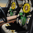 Chihuahua Sunflower And Chrysanthemum Japonense Car Seat Cover