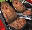 Bordeaux Leather Carving Pattern Car Seat Cover
