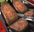 Finnish Spitz Leather Carving Pattern Car Seat Cover
