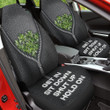 Crassula With Zipper Pattern In Black Background Car Seat Covers