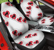 Boxer Puppy Red Heart In White Background Car Seat Covers