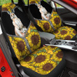 Kangaroo Zipper Front Sunflower Yellow And Black Car Seat Cover