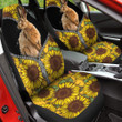Hare Zipper Front Sunflower Yellow And Black Car Seat Cover