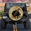 Diplodocus Dinosaur Breaking The Yellow Wall Effect Spare Tire Cover