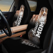 Australian Shepherd Mom In Black Background Car Seat Covers