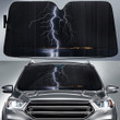 Lightning In The Sky Weather Image Car Sun Shades Cover