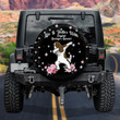 English Springer Spaniel Life Is Better Dog Flower Pattern Car Spare Tire Cover