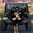 Boxer Puppy Life Is Better Dog Flower Pattern Car Spare Tire Cover