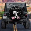 Dalmatian Life Is Better Dog Flower Pattern Car Spare Tire Cover