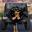 Chow Chow Life Is Better Dog Flower Pattern Car Spare Tire Cover