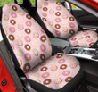 Doughnuts Seamless Pattern Popular Food Pink Car Seat Covers