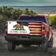 California Flag Mix American Flag Truck Tailgate Decal Car Back Sticker