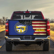 Nebraska Flag Mix American Flag Truck Tailgate Decal Car Back Sticker