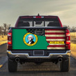 Washington Flag Mix American Flag Truck Tailgate Decal Car Back Sticker