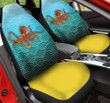 Octopus Image Ocean Wave Pattern Yellow Car Seat Covers